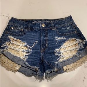 hi waisted jean short